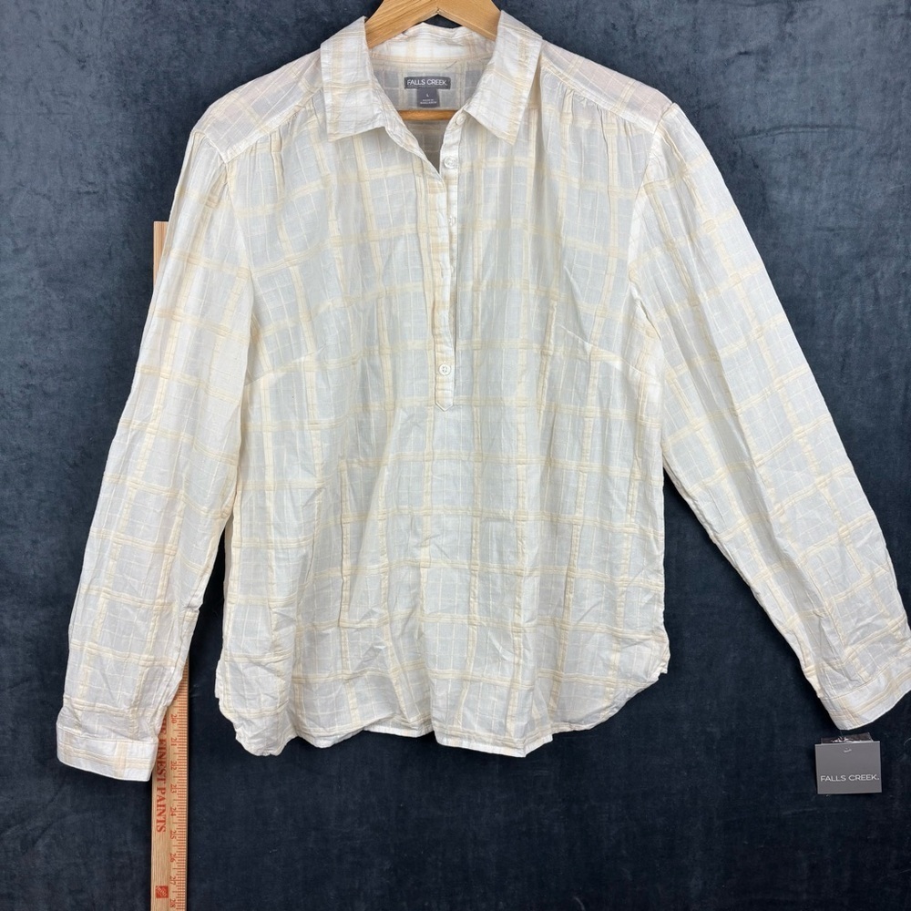 NWT Falls Creek Women’s lightweight, breathable cotton shirt Sz Large